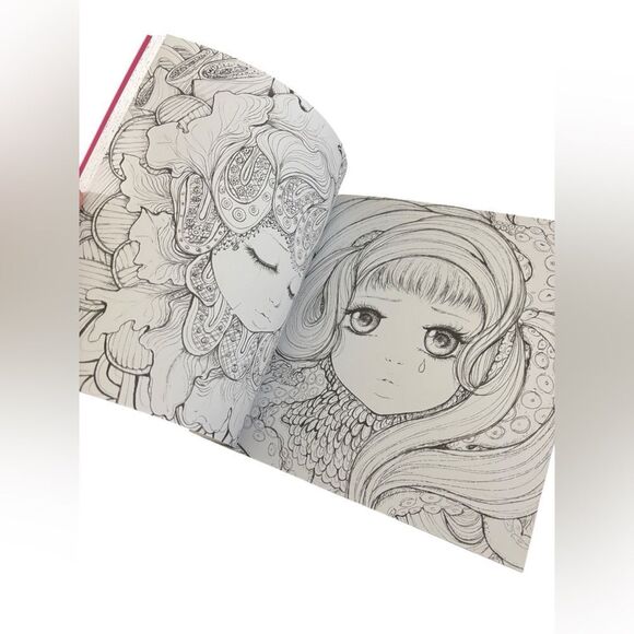 Pop Manga adult coloring books dragons cute and creepy set of 3 - Picture 13 of 13